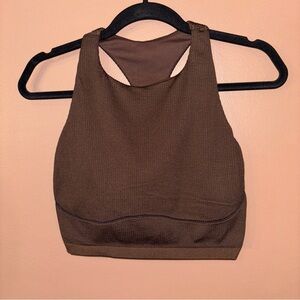 Offline by Aerie SZ XL Brown Sports Bra Ribbed Medium Support